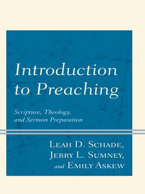 cover image of Introduction to Preaching